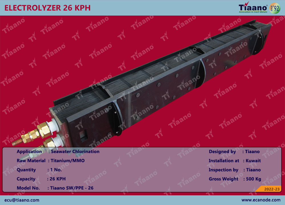 Electrolyzer 26 KPH