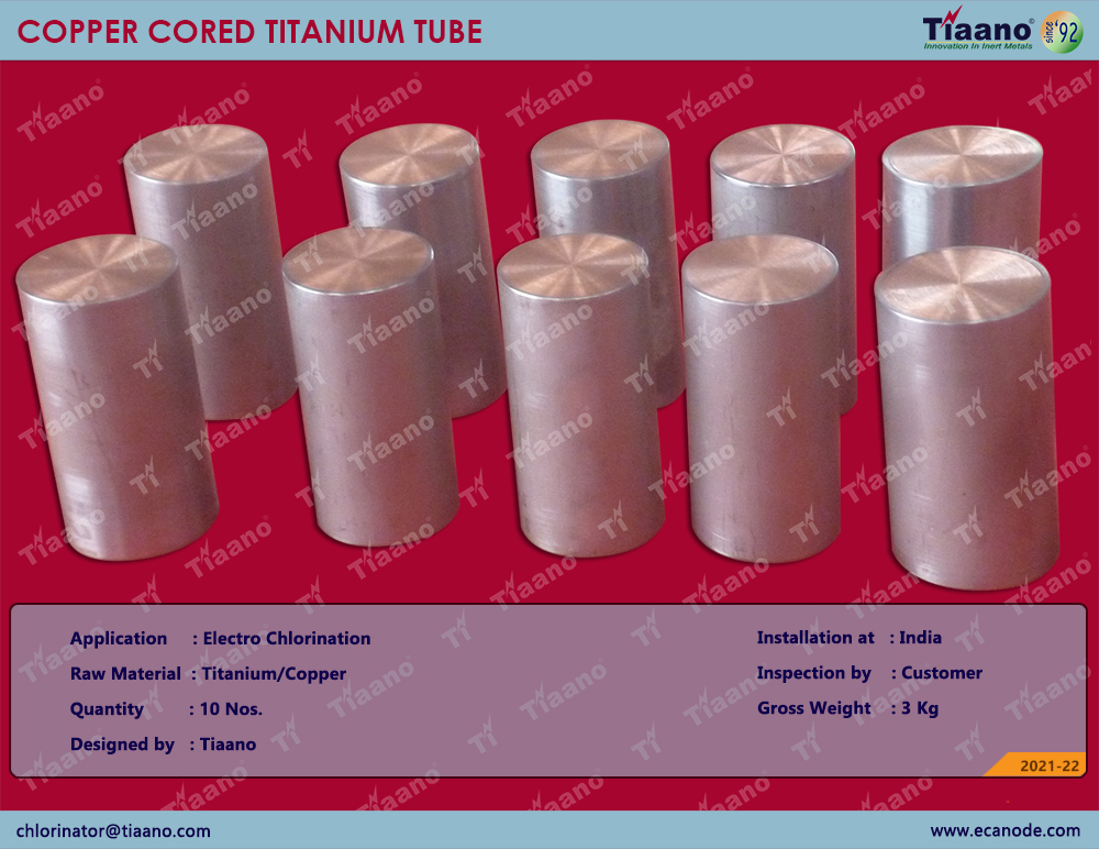 Manufacture and Supply of Copper Cored Titanium Tube 