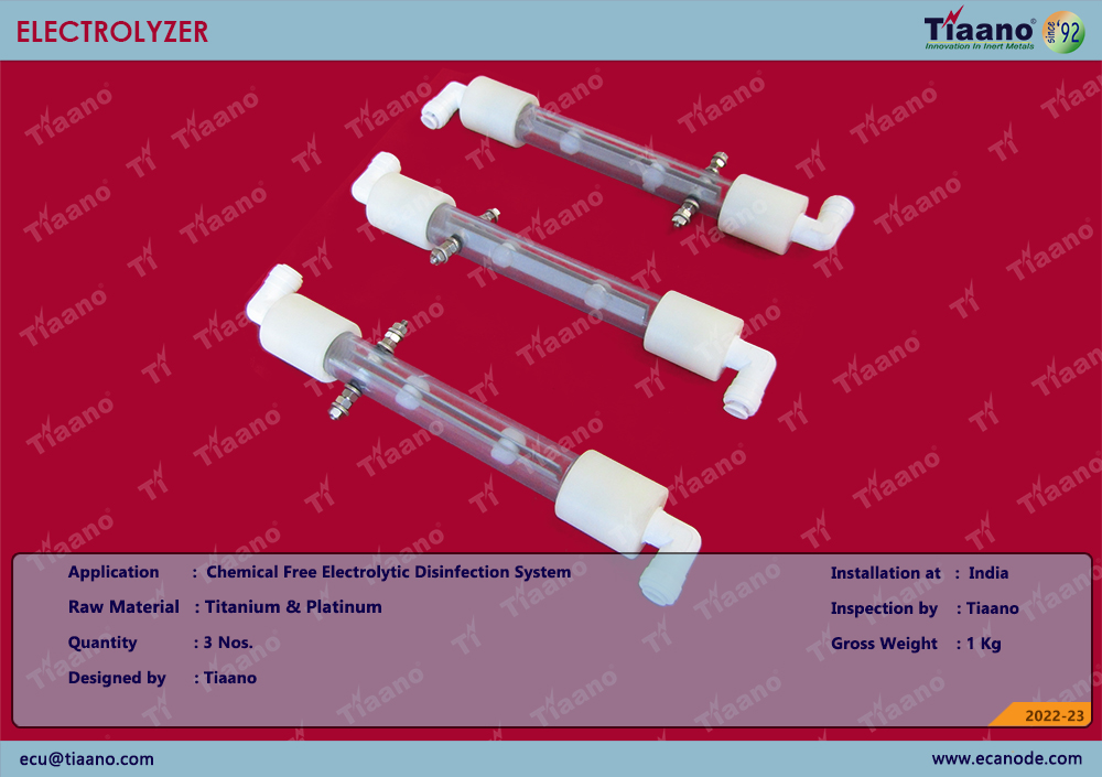 Tiaano Manufacturing and Supply of Electrolyzer for Brine Chlorination