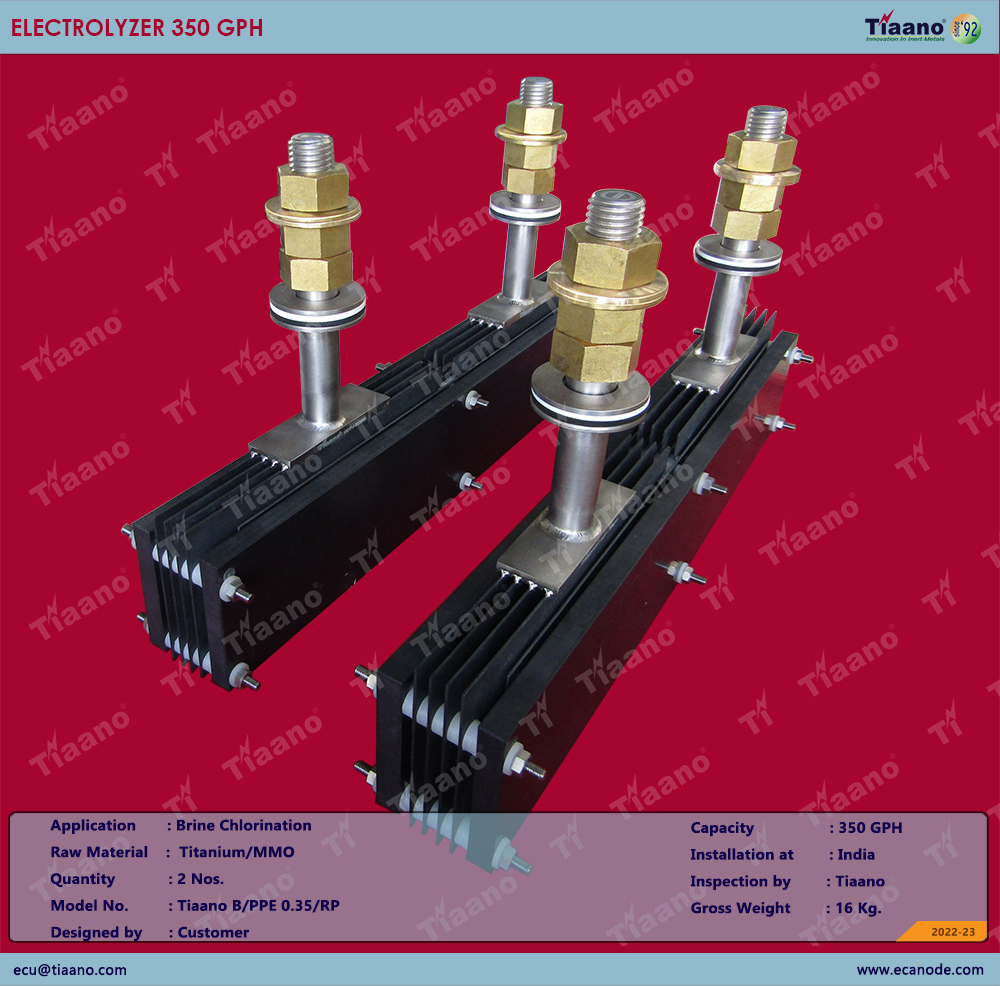 Electrode assembly-350 GPH